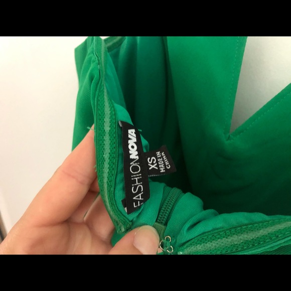 Green mini dress from Fashion Nova. - Picture 4 of 4